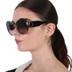 Salvatore Ferragamo Sunglasses Oversized Black Gradient Designer  SF943SL